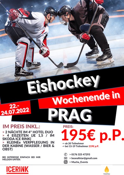 eishockey Wochenende in prag